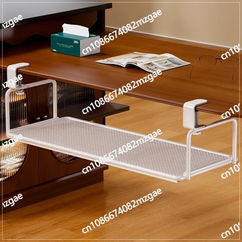 

Under table rack retractable storage rack hanging basket layered baffle