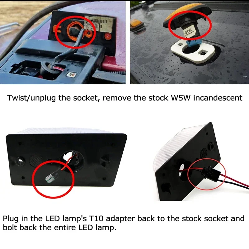 iJDM Yellow/Red LED Cab Roof Light and Lenses Kit For Hummer H2 2003 2004 2005 2006 2007 2008 2009 LED Smoked Lens Top Lights