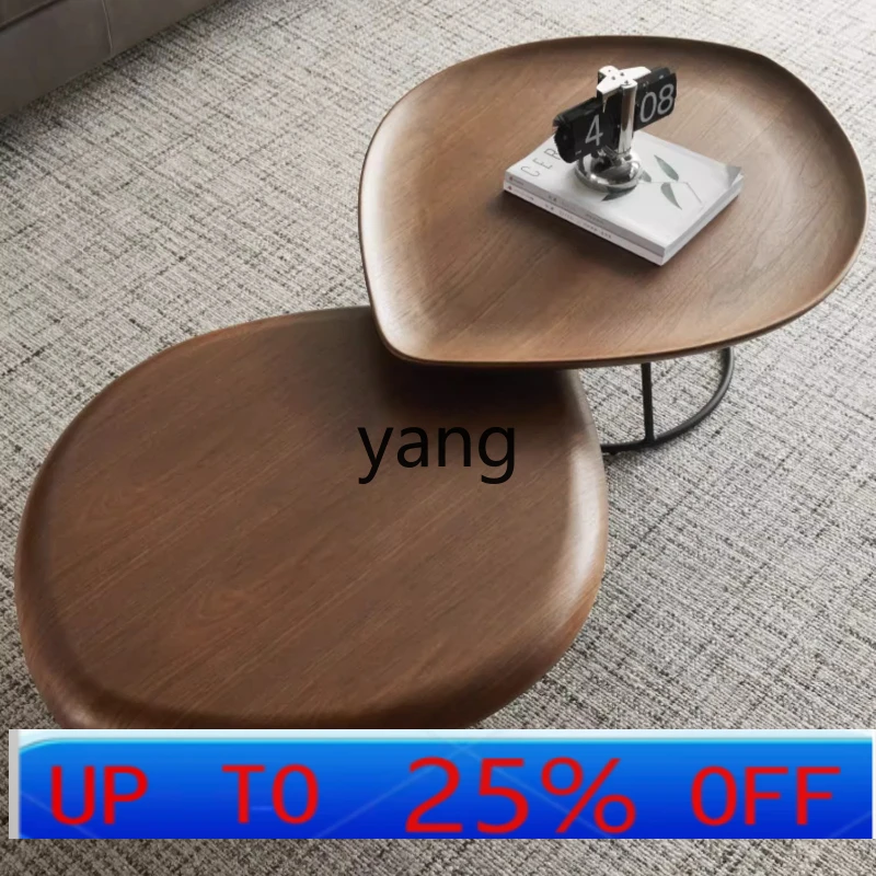 

LMM Coffee Table Simple Modern Living Room Small Apartment Oval Shape
