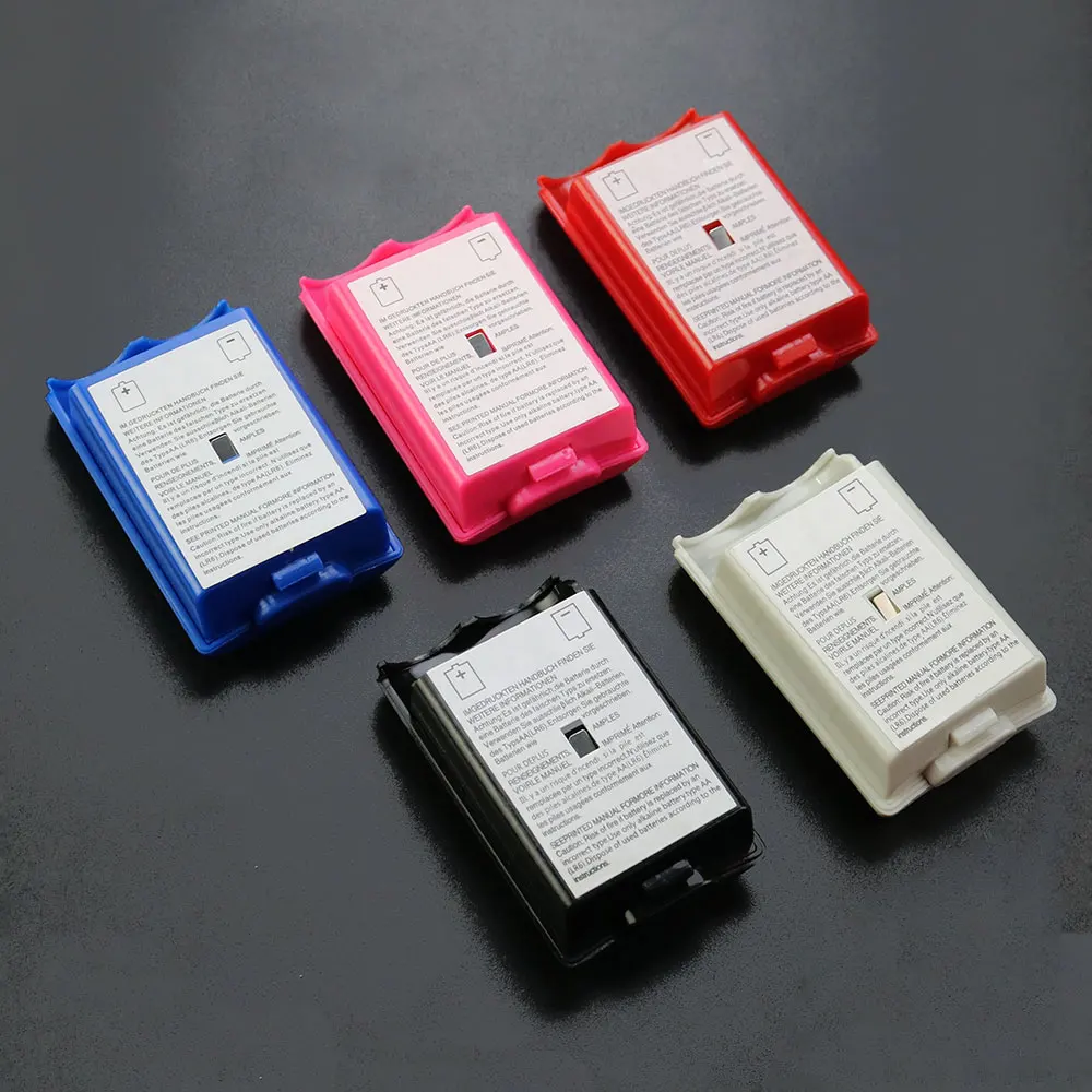 2pcs AA Battery Back Cover For Xbox 360 Wireless Controller Battery Case Cover For Xbox360 Gamepad Joystick Game Accessory