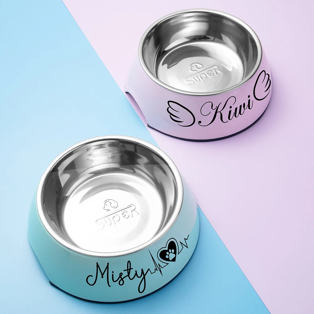 

Personalized Cat Bowl Feeding Pet Supplies Custom Pet Bowl Dog Cat Food Bowl with Name Dog Food Water Bowls Ideal Gift for Pets
