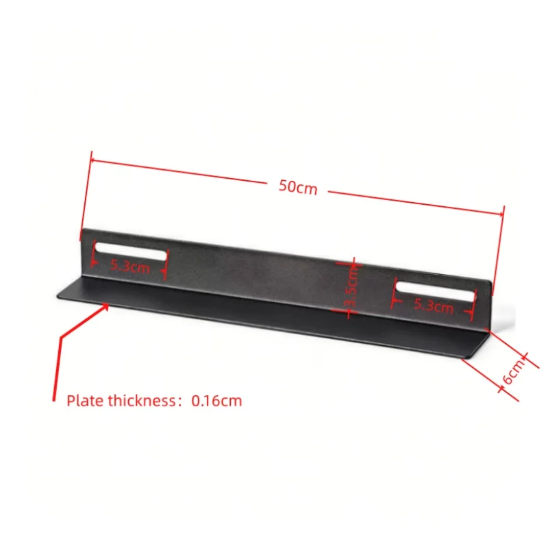 2-4 Pieces of 50cm Long, 0.16cm Thick Standard Cabinet L-Shaped Load-Bearing Brackets, Thickened L-Shaped Load-Bearing Brackets, Server Load-Bearing Brackets, Heavy-Duty Equipment Support Plates, Installation Accessories: Suitable for Network Cabinets with a Total Depth of 800mm, Used for Reinforcement and Supporting Equipment, Maximum Load Capacity 80kg, Equipped with Fixing Screws.
