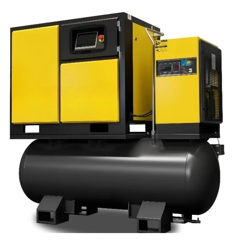 Air Compressor Machine 200 300 400L Single Phase 60Hz Screw Air Compressor Integrated System for Metal Manufacturing
