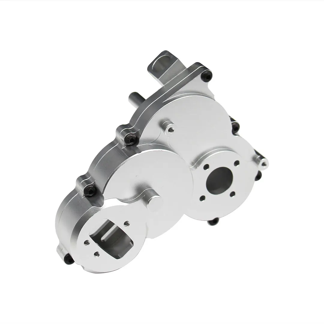 HOT RACING Alloy Gearbox Case for Tamiya 1/10 Super Clod Buster Bullhead CB1012 w/ Clear Window