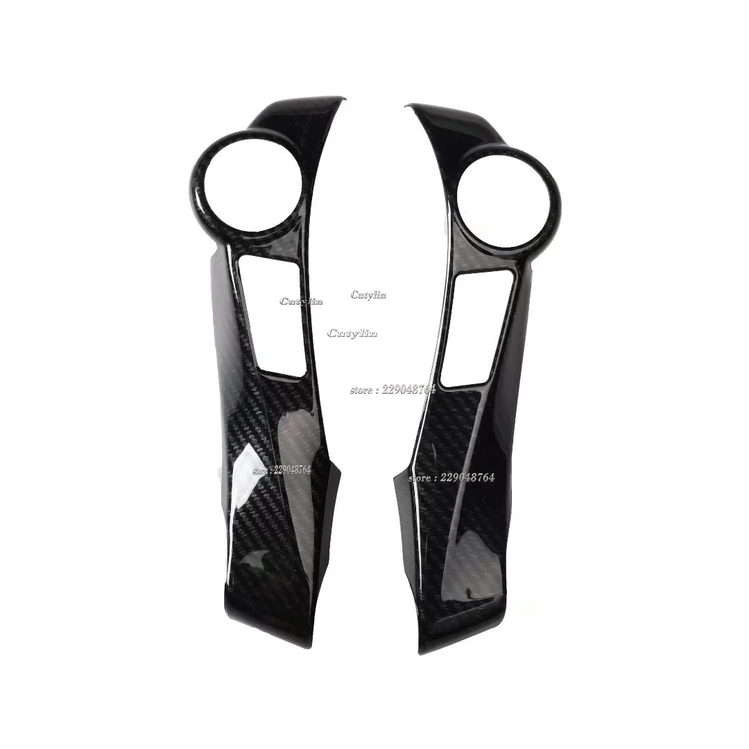 LHD RHD For Toyota Prius ZVW30 2009-2015 ABS Carbon Fiber Car Steering Wheel Button Cover Trim Decoration Interior Accessories view 4