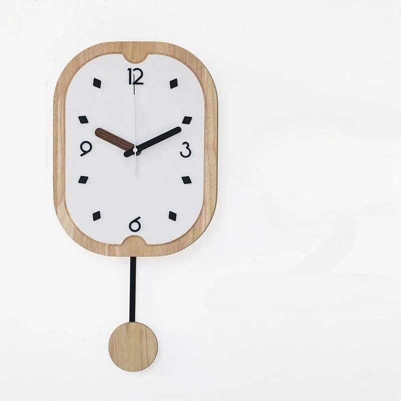 

Wall Clocks Living Room Clock Office Retro Wall Clocks Silent Study Wooden Home