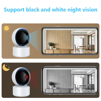 Tuya 5MP Wifi IP Camera Baby Monitor 360° PTZ Motion Detect Two Way Audio Night Vision Supports TCP/IP/ONVIF Private Protocol