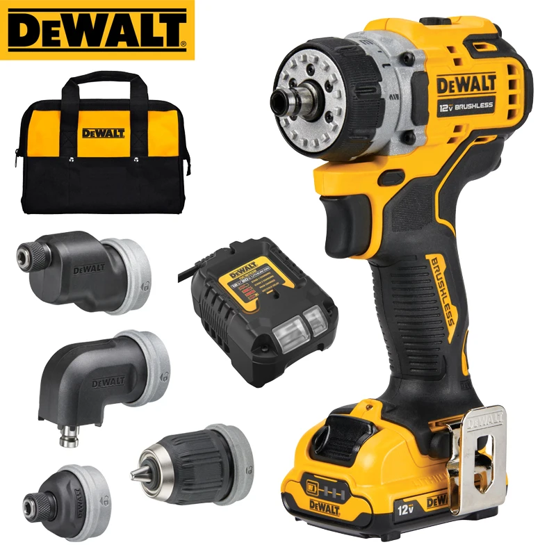 

DEWALT DCD703D1 12V MAX* Brushless Cordless 5-in-1 Drill/Driver Battery Kit 5-in-1 Electric Screwdriver DCB1104 Tool Bag Sets