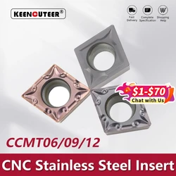CCMT CCMT06/09/12 YZ5018 YZ735 YZ15TF Carbide Insert for SCLCR/L External Turning Tool Stainless Steel Blade Cutter CNC Lathe