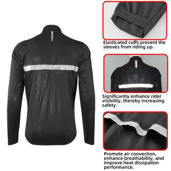 DAREVIE Jackets For Man Waterproof Anti UV Soft Men's Jackets Windproof Light Soft Anti Slip Raincoat Outdoor Cycling Jacket Man 4