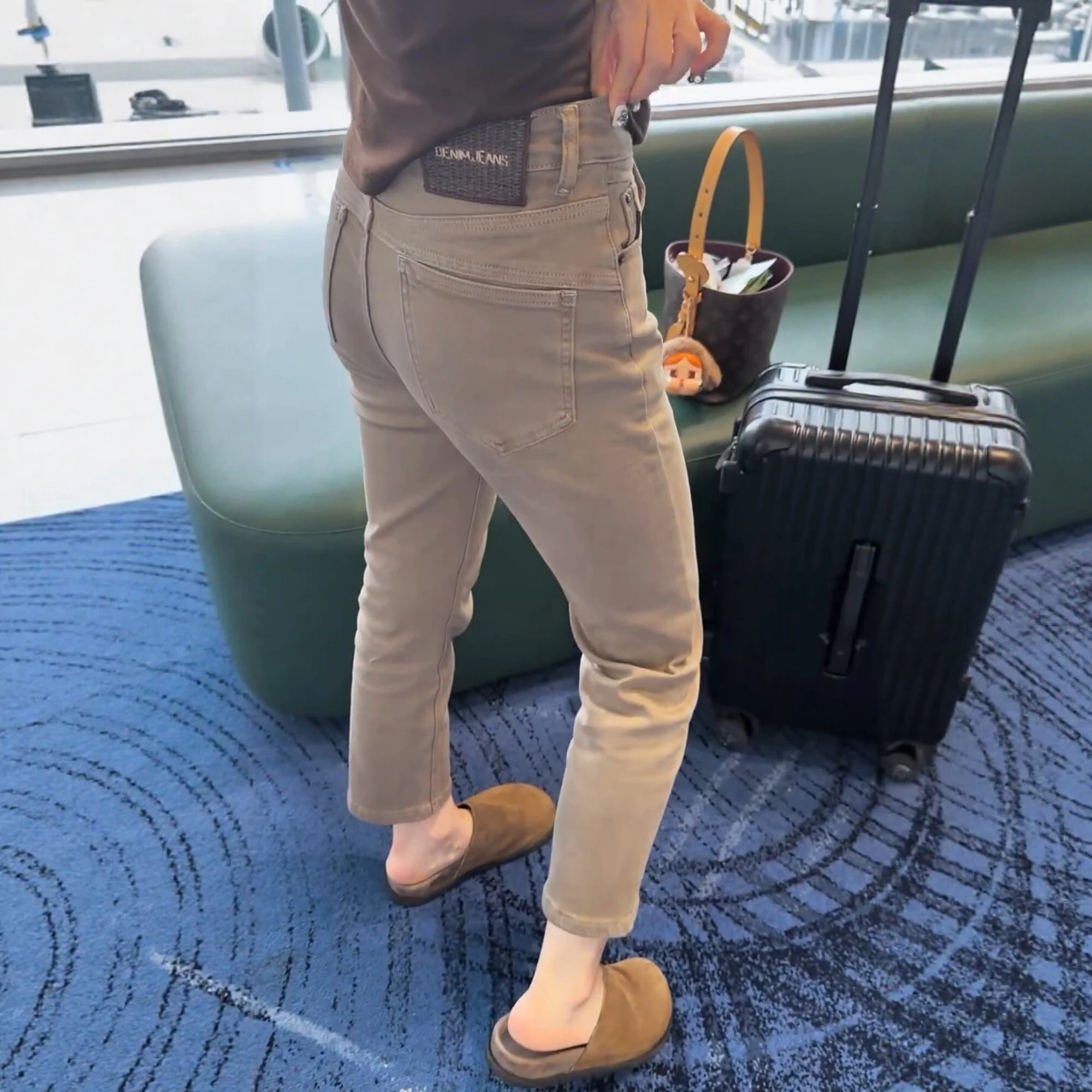 Women's Elastic Cigarette Jeans High Waist Straight Leg Nine Points Casual Cotton Stretch Denim plus Size Autumn New Arrivals