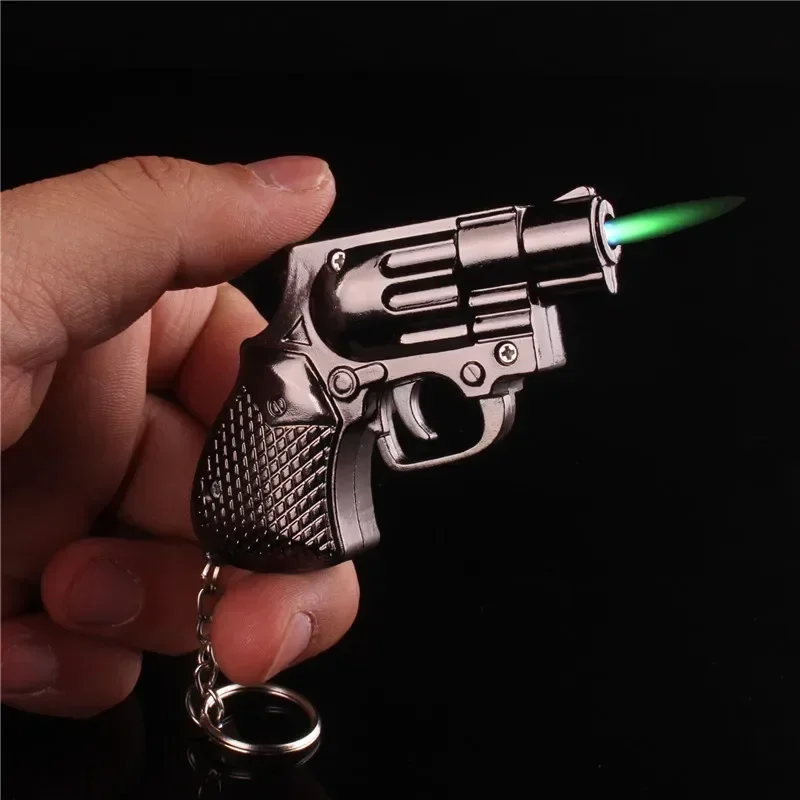 Mini Gun Shaped Torch Lighter Refillable Butane Gas Lighter Windproof Jet Flame Smoking Accessories Encendedores Queroseno