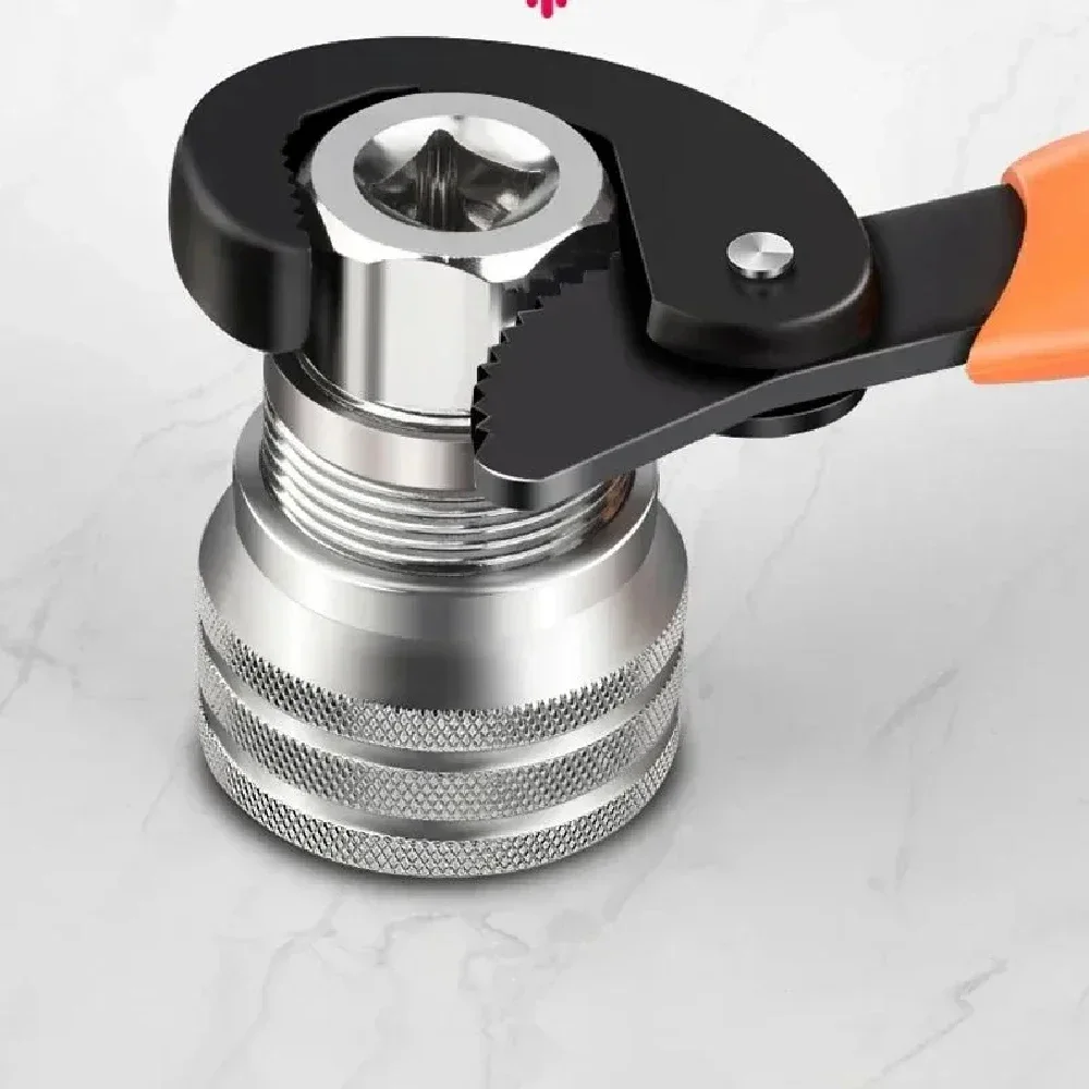 Multi-Size Universal Socket Wrench 10-19mm, Adjustable Ratchet Socket with Drill Adapter for Automotive Home DIY