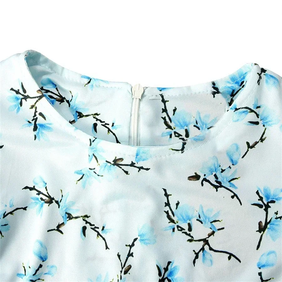 Hijab Abaya Set per Bambini 2 Pezzi Ragazze Fiori Musulmani Stampato Abito da Preghiera Foulard Islamico Bambini Eid Abito Veste Dubai Caftano