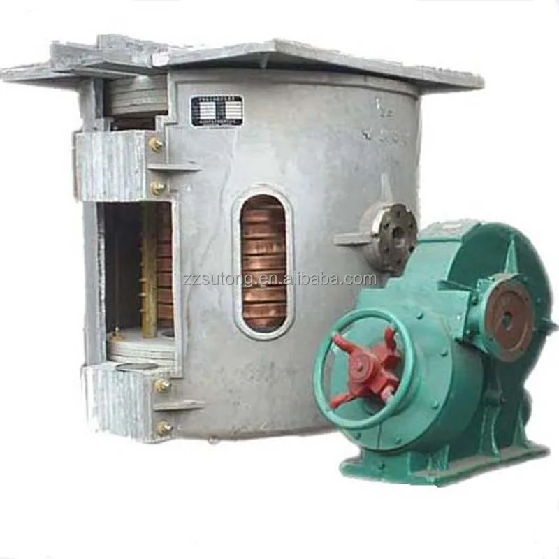 1-Ton Medium Frequency Induction Melting Furnace For Cast Iron