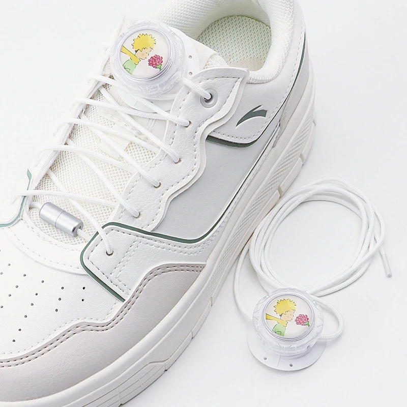 Motifs Automatic Shoelaces Without Ties Install Simple Swivel Buckle Shoe Laces Thick Rope Sneakers Shoelace Shoes Accessories