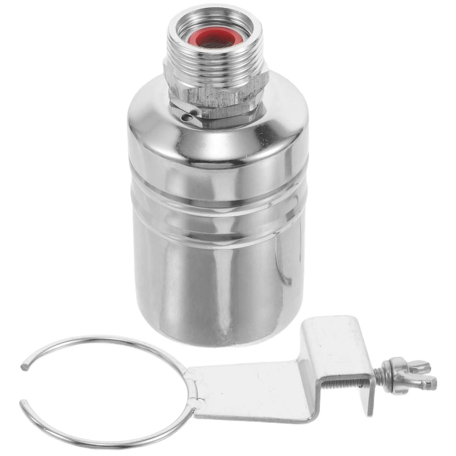 1Set Auto Water Level Control Float Valve Stainless Steel Top Inlet Water Tank Valve for Livestock Trough Pool Aquarium Overflow