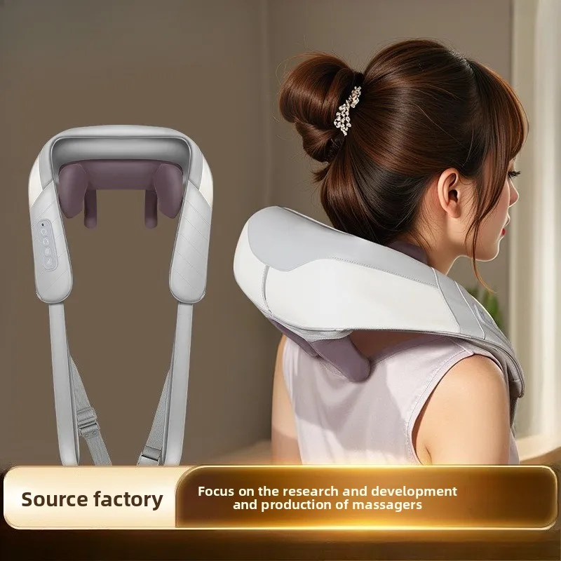 

Популярный перезаряжаемый массажер для шейного отдела позвоночника, талии, спины, плеч и шеи, горячий компресс, разминающий трапециевидный массажер