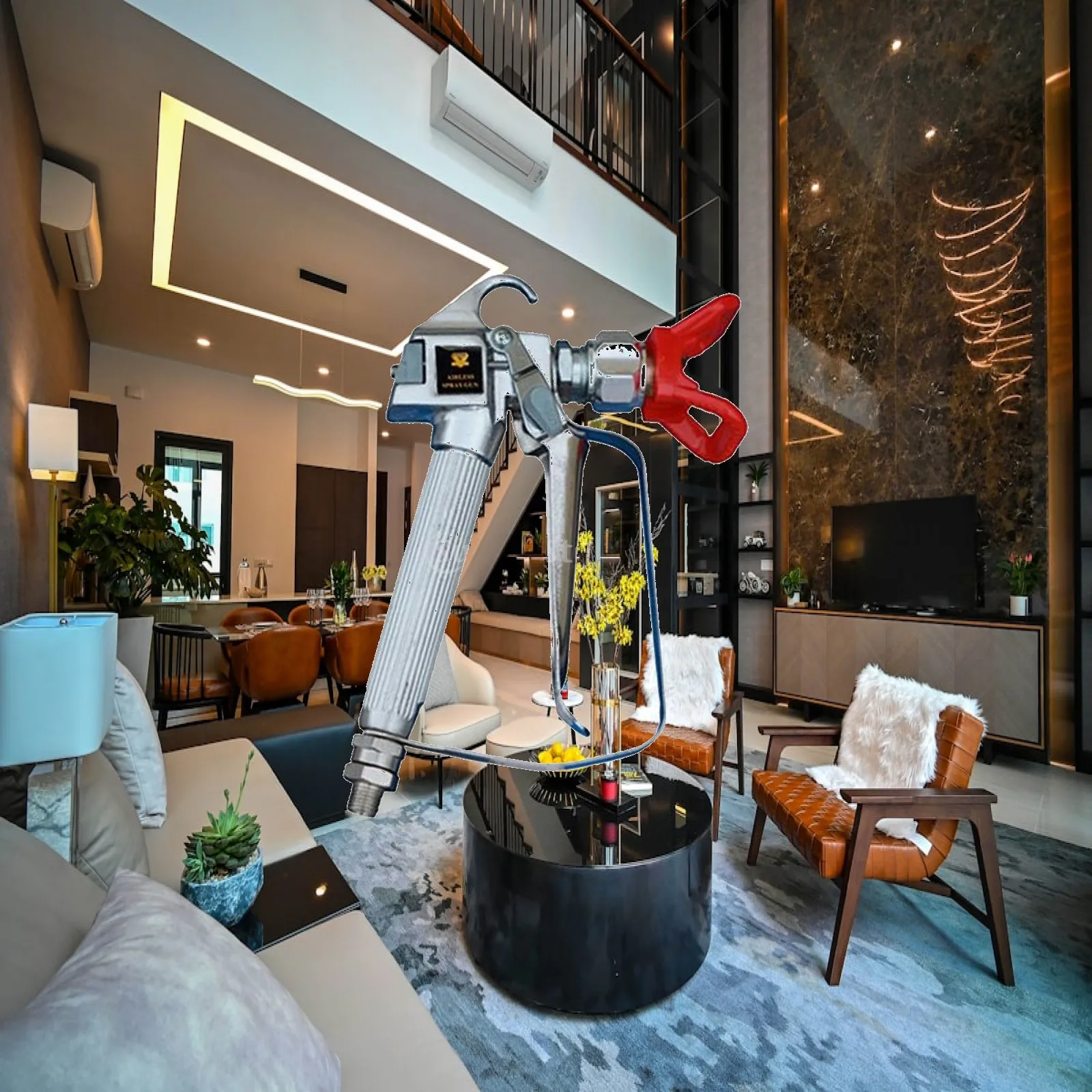 Professional Airless Paint Spray Machine High Pressure Nozzle for Small Area Decoration Use