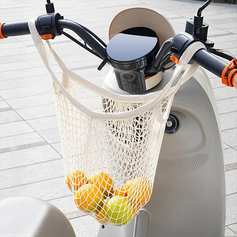 Fahrradtasche, Gepäcknetz für elektrische Fahrradhelme, Gepäcknetz zum Aufhängen am Lenkerrohr, Netztasche, Fahrradtasche, Handtasche, Tragetasche, Fahrradzubehör