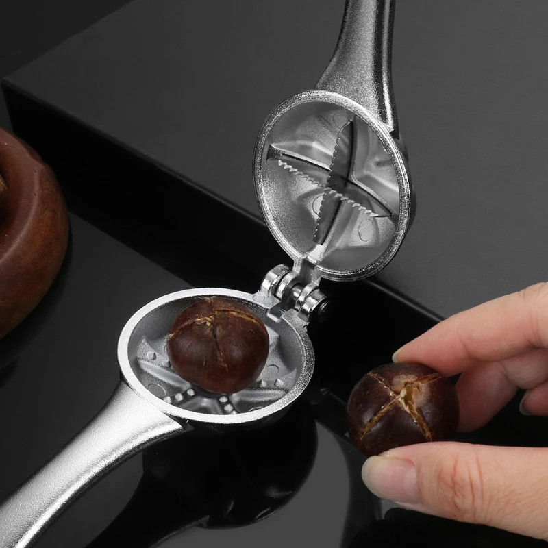 المنزل استخدام الكستناء فتاحة المشبك خاص ell مقشرة عبر قطع أداة كسارة البندق المطبخ أداة الطبخ جهاز إزالة ell #3