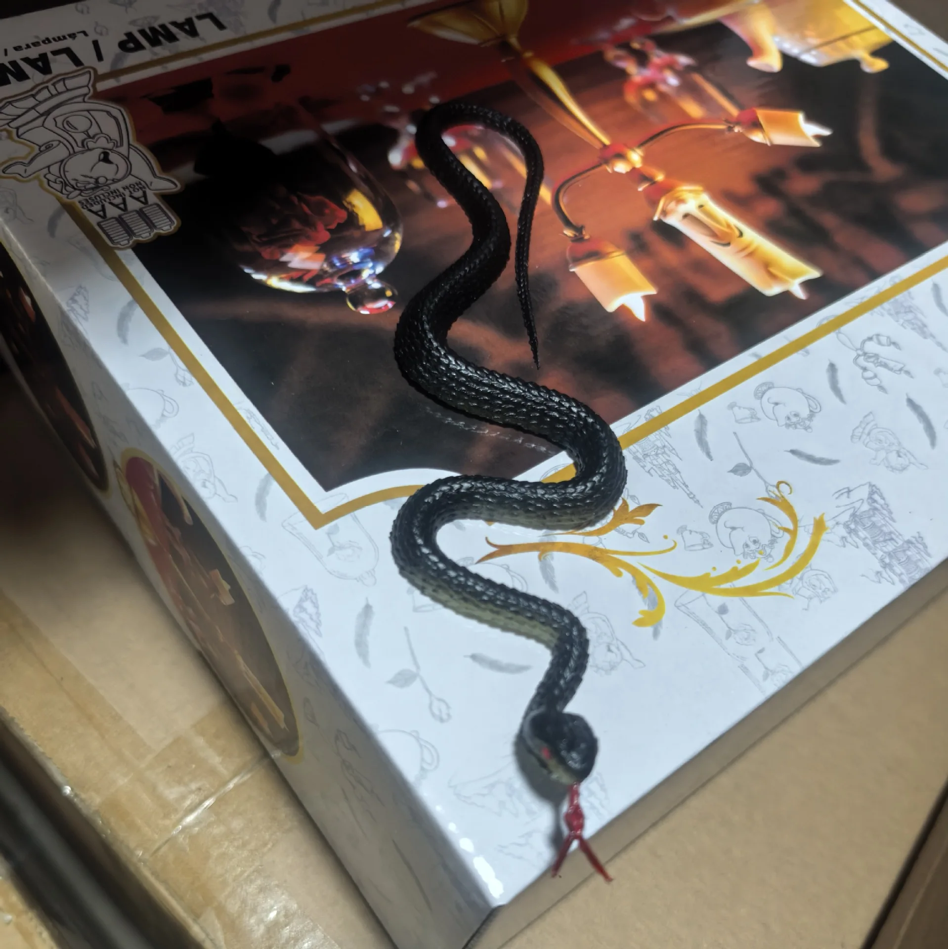 45 سنتيمتر لطيف وهمية لعبة مطاطية واقعية ثعبان محاكاة Anaconda مخيف هالوين لتخويف الطيور الدعائم المزحة خدعة لعبة