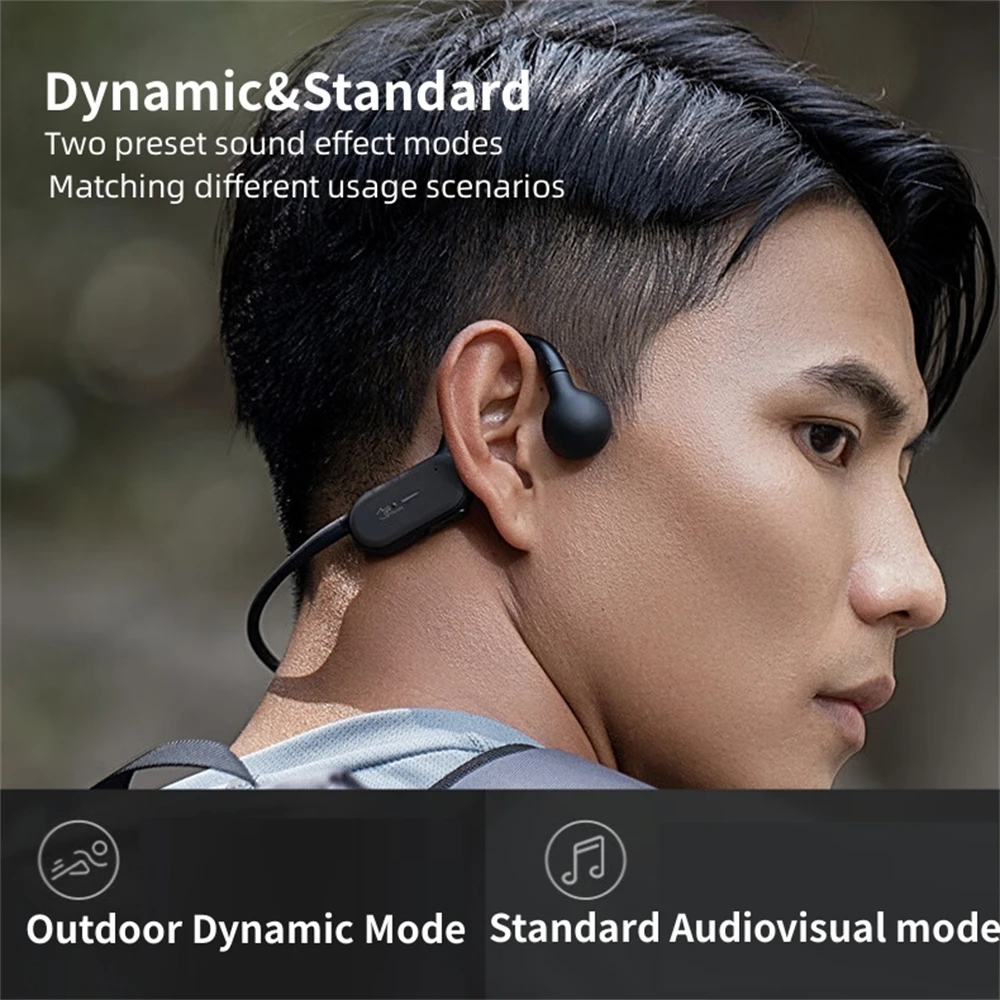 DACOM 2 in 1 Bone Conduction Earphones Dynamic Driver and Sport Bluetooth Headphone,IP66Waterproof,Noise Reduction,Bluetooth 5.0