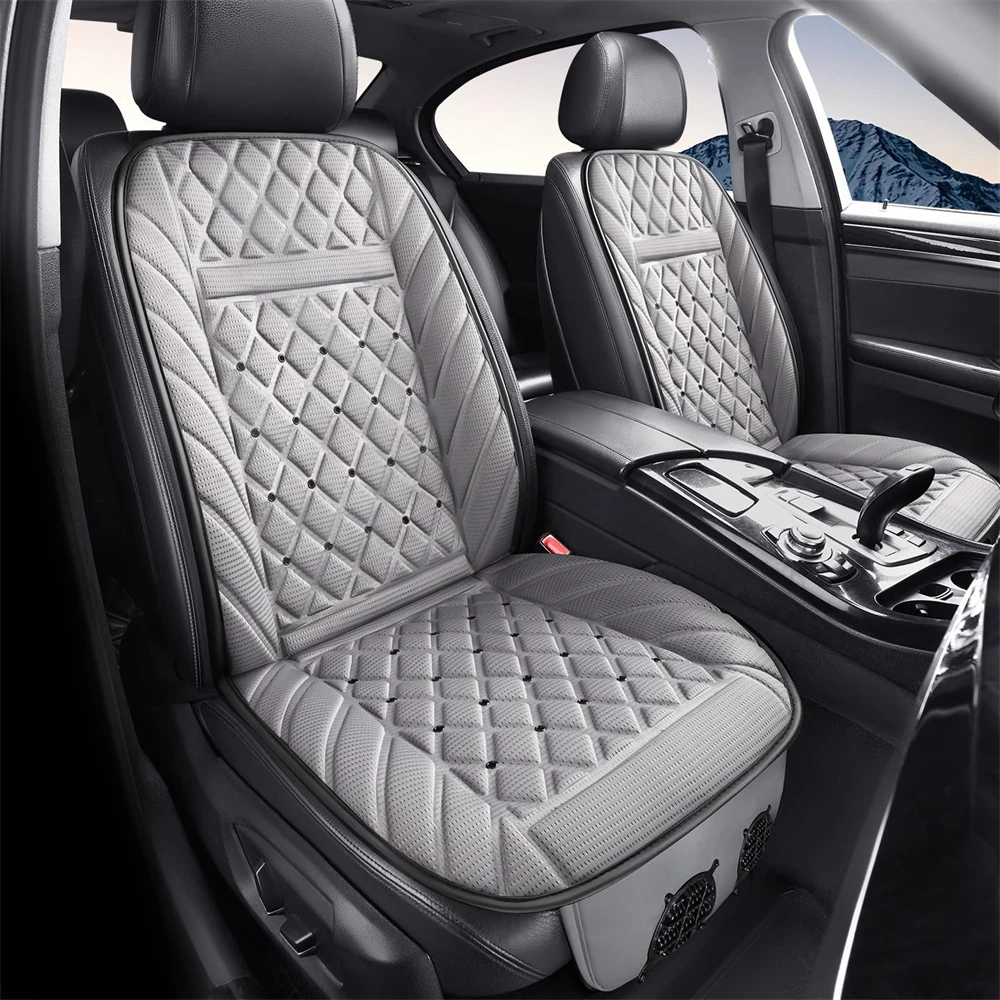Ventilated Cool Seat Car Cushion Cooling/Heating Seat 12V Quiet Fan Summer Car Ventilation Sheet for Cars and SUVs view 2
