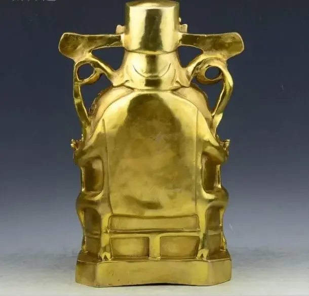 Pure brass, God of wealth, Wenchang tower, decoration, money, treasure, town, home, geomancy, furnishings