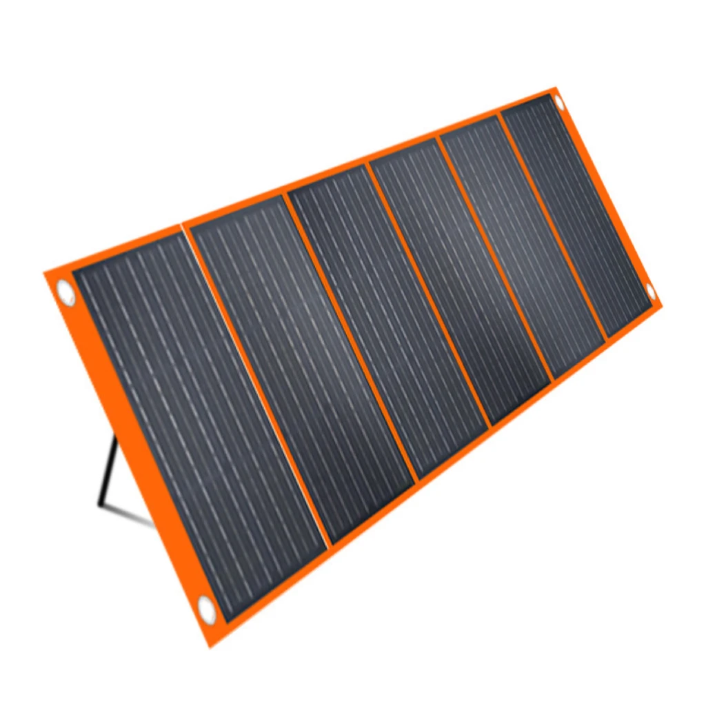 

Portable 200W Monocrystalline Silicon Solar Charger Waterproof Flexible Folding Solar Panel for Camping Power Station
