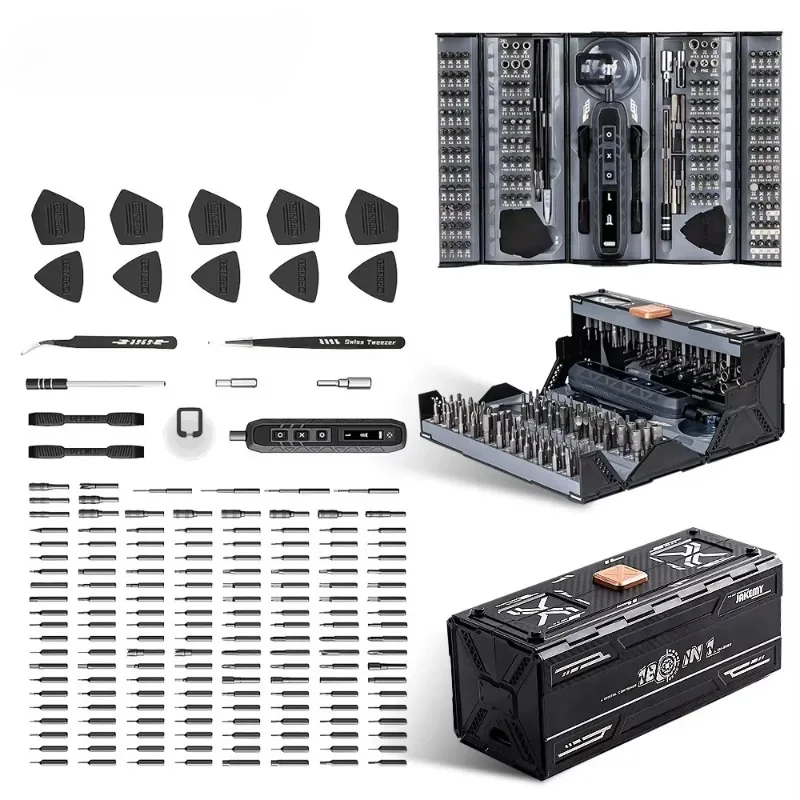 JAKEMY Cordless Precision Electric Screwdriver Set Magnetic Driver Bits Multifunctional Repair Tool Kit For Phone Laptop 180In1