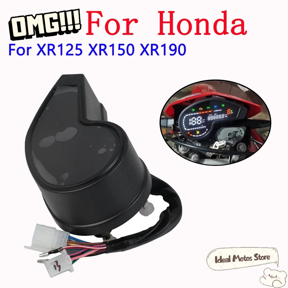 

Motorcycle Digital Speedometer Dashboard Waterproof Instrument Tachometer Odometer Gear Display For HONDA XR190 XR125 XR150 XR