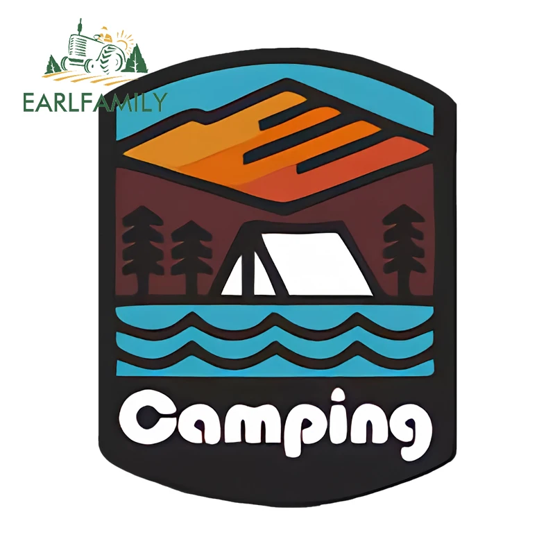 EARLFAMILY Adventure Styling Car Stickers Camper VAN Windshield Bumper Cool Decals Sunscreen Wild Waterproof Trunk Accessories