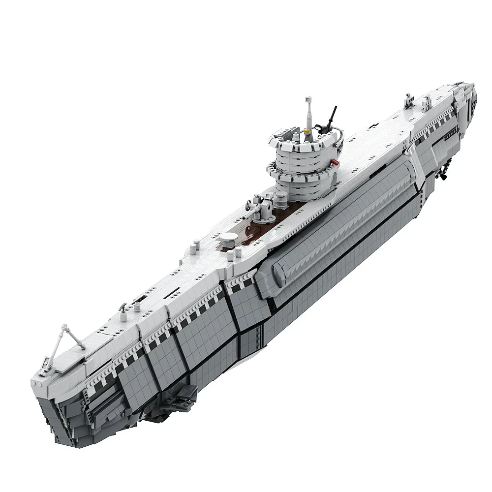 

Gobrick MOC Тип VIIB U-лодка, модель подводной лодки, кирпичи, военный боевой корабль, кирпичи, строительный блок, игрушка для сбора подарка