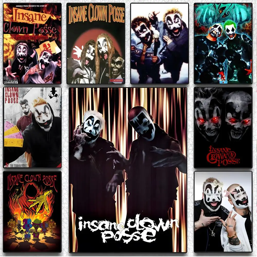 Distinctive Band I-Insane Clown Posse Poster Artistic Peel-Off Wall Decor, Indoor Outdoor Home Ornament for Collectors
