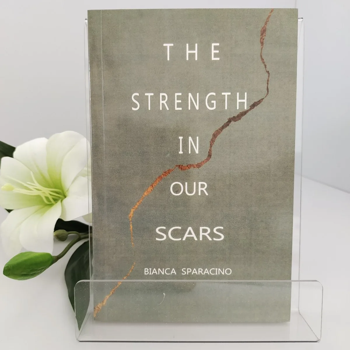 Siła naszych blizn autorstwa Bianca Sparacino |   Siła w bliznach: emocjonalny rozwój, refleksja własnościę ze sobą, angielska książka inspiracyjna