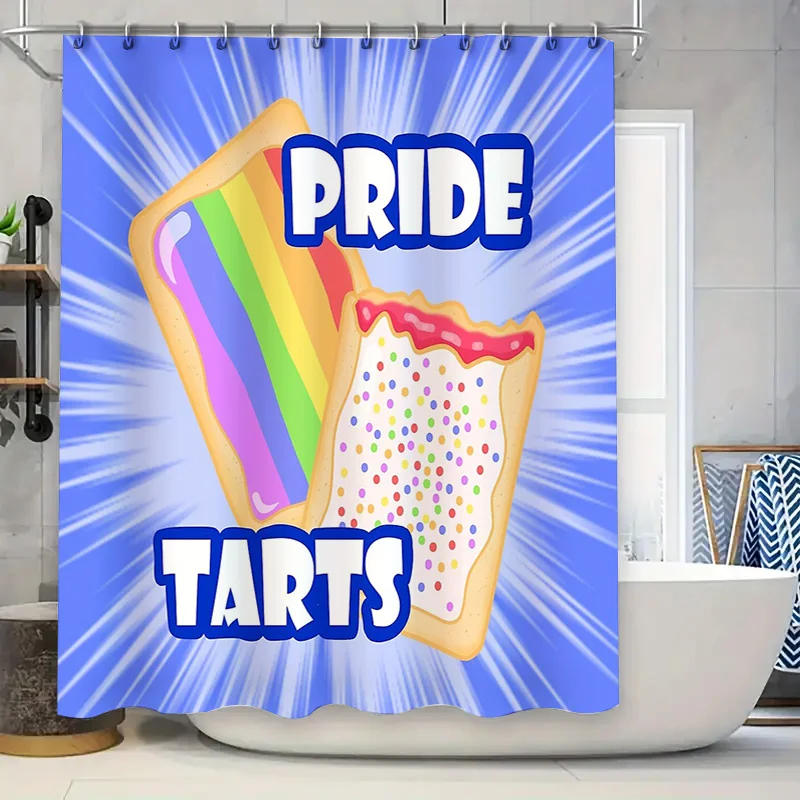 

Rainbow Pride Shower Curtain Transgender LGBTQ Bathroom Decor LGBT Flag Washable Waterproof Shower Liner Home Decor