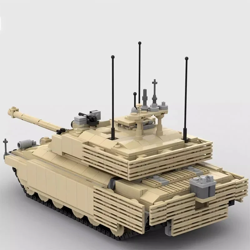 Military War Series British Army Tank Building Blocks MOC Challenger 2 Main Battle Tank Model DIY Children's Toy Birthday Gift
