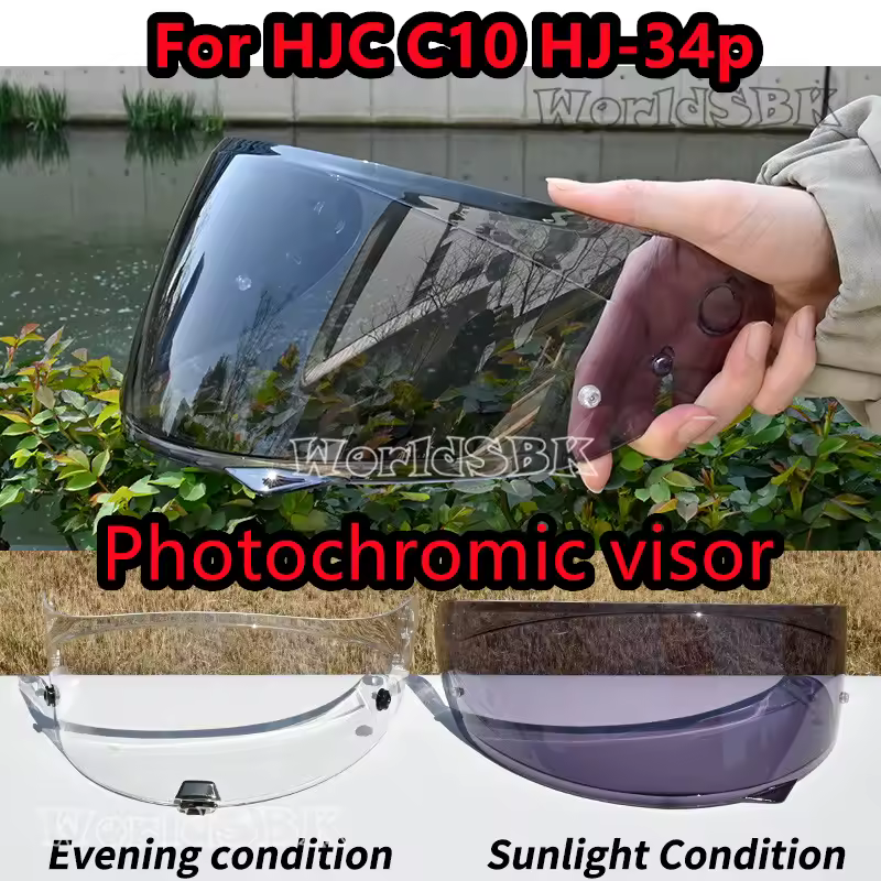 Visor Lens for HJC HJ-34 PMotorcycle Helmet for C10 Replace Anti-UV Anti-Scratch Dustproof Wind Shield Motorcycle Accessories - Image 11