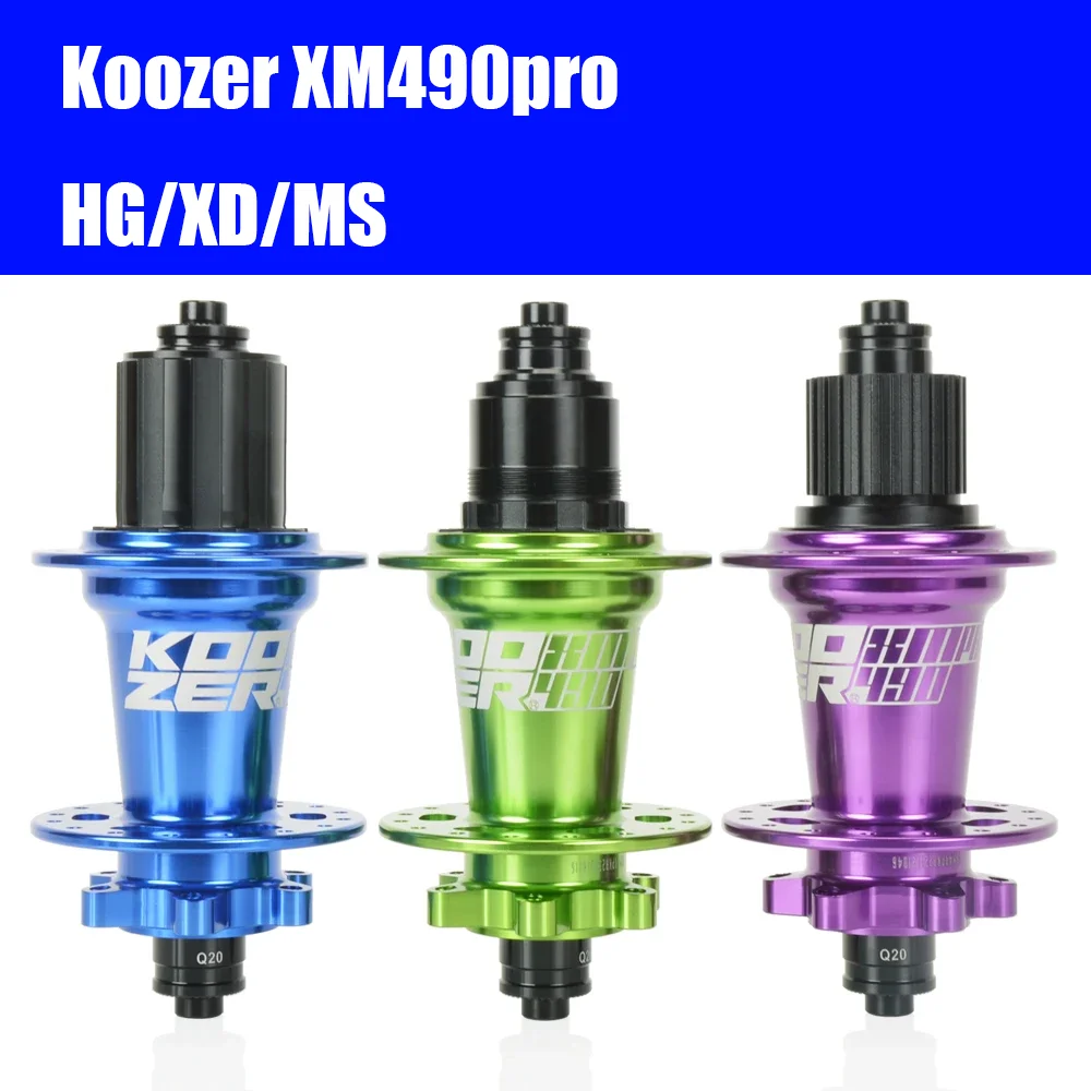 

Задняя ступица Koozer XM490pro MTB MS 24 28 32H 36H 5x135 QR 12x142, прямая микроспинная ось 12S из хромированной молибденовой стали