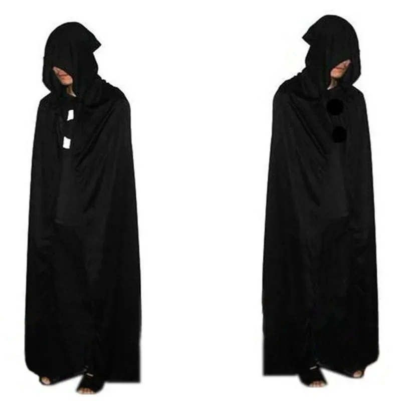 Nieuwe Mannen Halloween Kostuums Witche Vampieren Fancy Party Vrouwen Gothic Capuchon Vlek Mantel Wicca Gewaad Heks Larp Cape