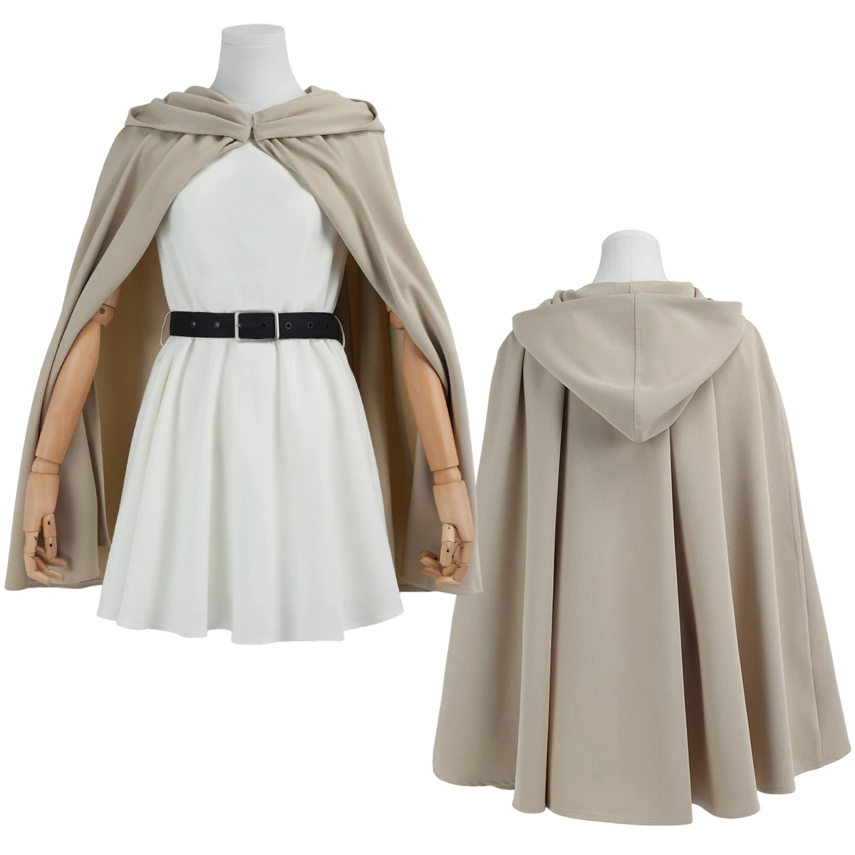 

HOLOUN Frieren Cosplay Costume Wig Frieren Beyond Journey's End Anime Cape Cloak Dress Ponytail Convention Halloween Christmas