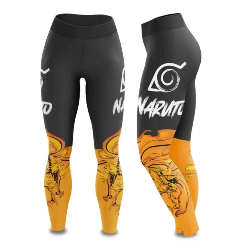 2023 nowe Anime serii Naruto Uchiha Itachi spodnie do jogi legginsy sportowe kobiet bezszwowe rajstopy damskie odzież sportowa treningowe