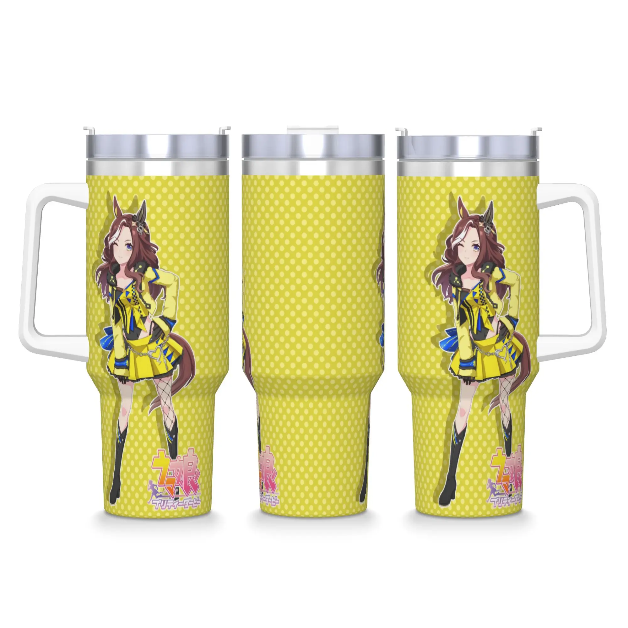 Stainless Steel Tumbler Daring Heart UmaMusume Pretty Derby Thermal Mug  Keep Heat Cold and Hot Mugs Cup Driving Water Bottle