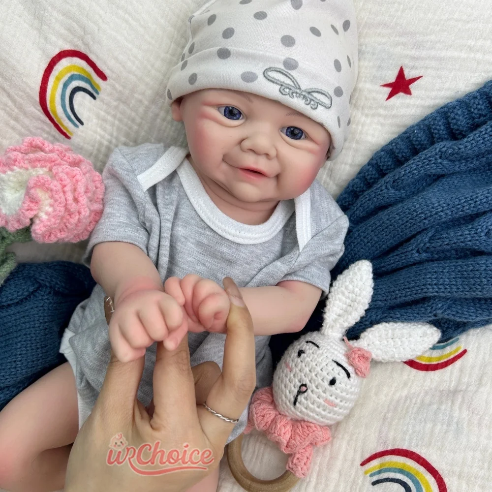 43cm Full Soft Silicone Reborn Doll Hand Painted Details Realistic Shape Perfect Photo Shooting Prop for Studio Use