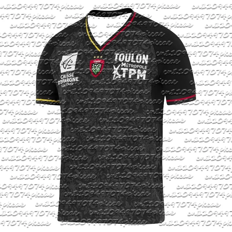 Nova Camisa de Rugby RCT Toulon 2026 - Terceira Camisa de Futebol Masculina para Fãs - Roupa Esportiva de Secagem Rápida e Respirável