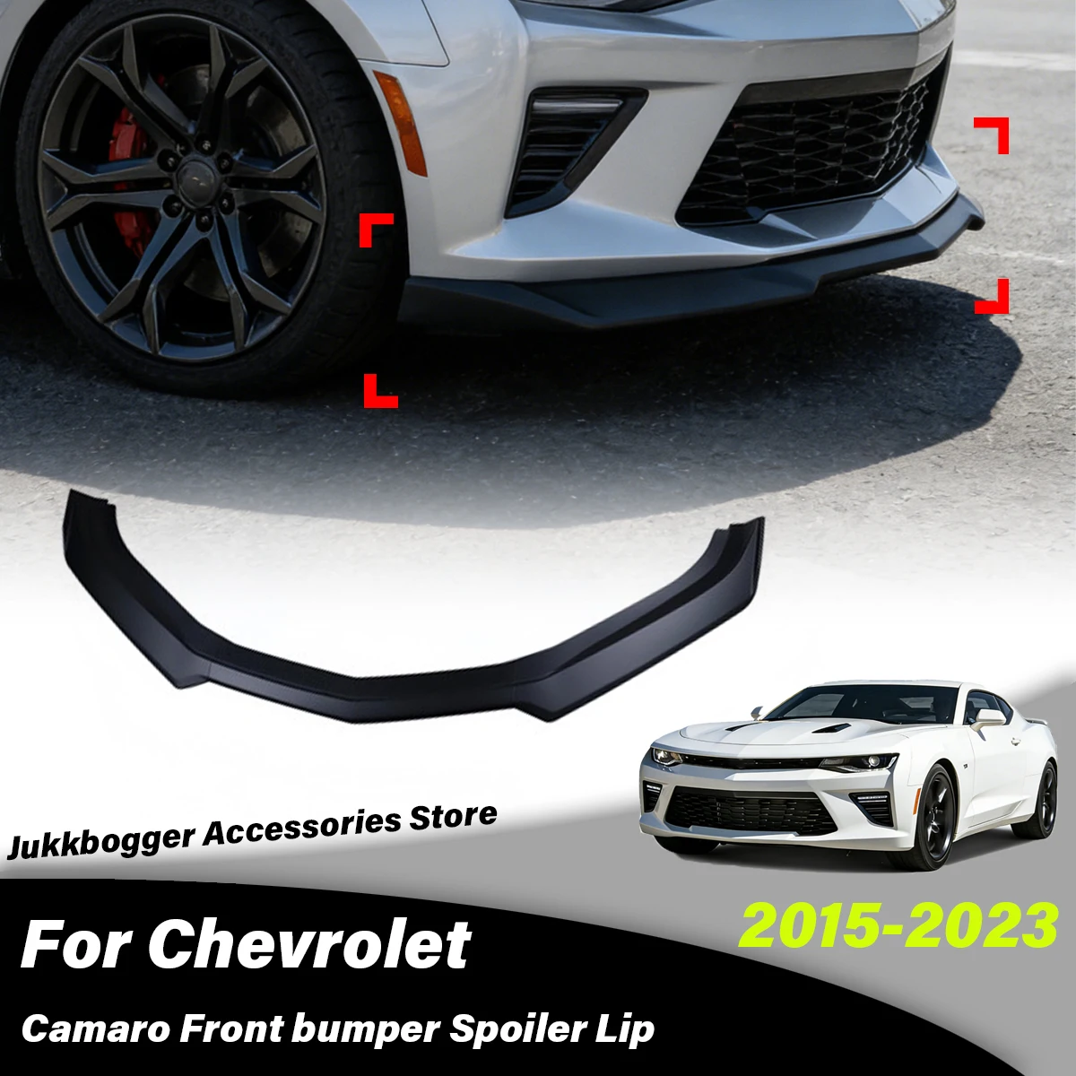 

For Chevrolet Camaro 2015 2016 2017 2018 2019 2020 2021 2022 2023 Automobile Front Bumper Spoiler Lip Splitter Decoration Kit