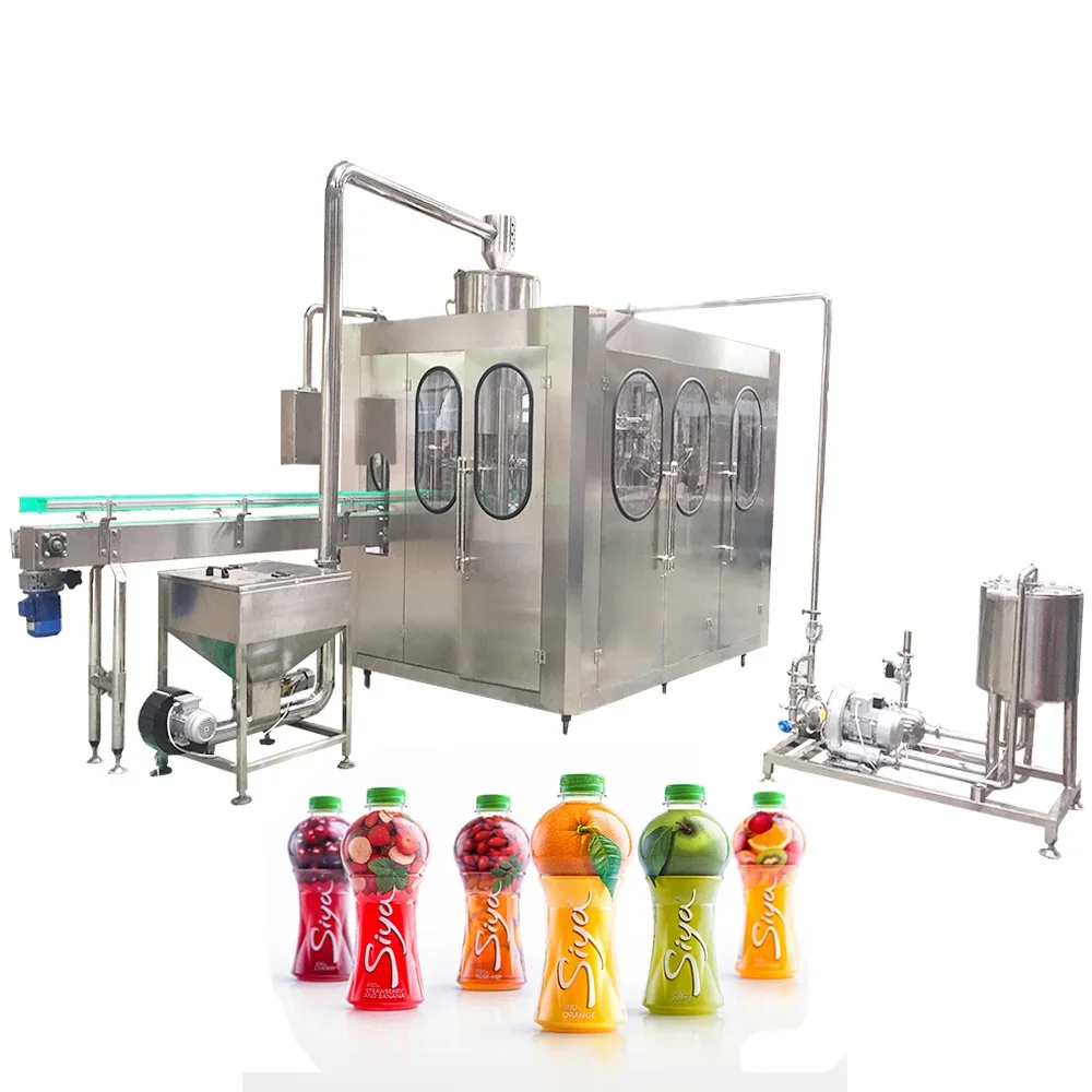 Complete fruit juice filling production line for small juice processing plant