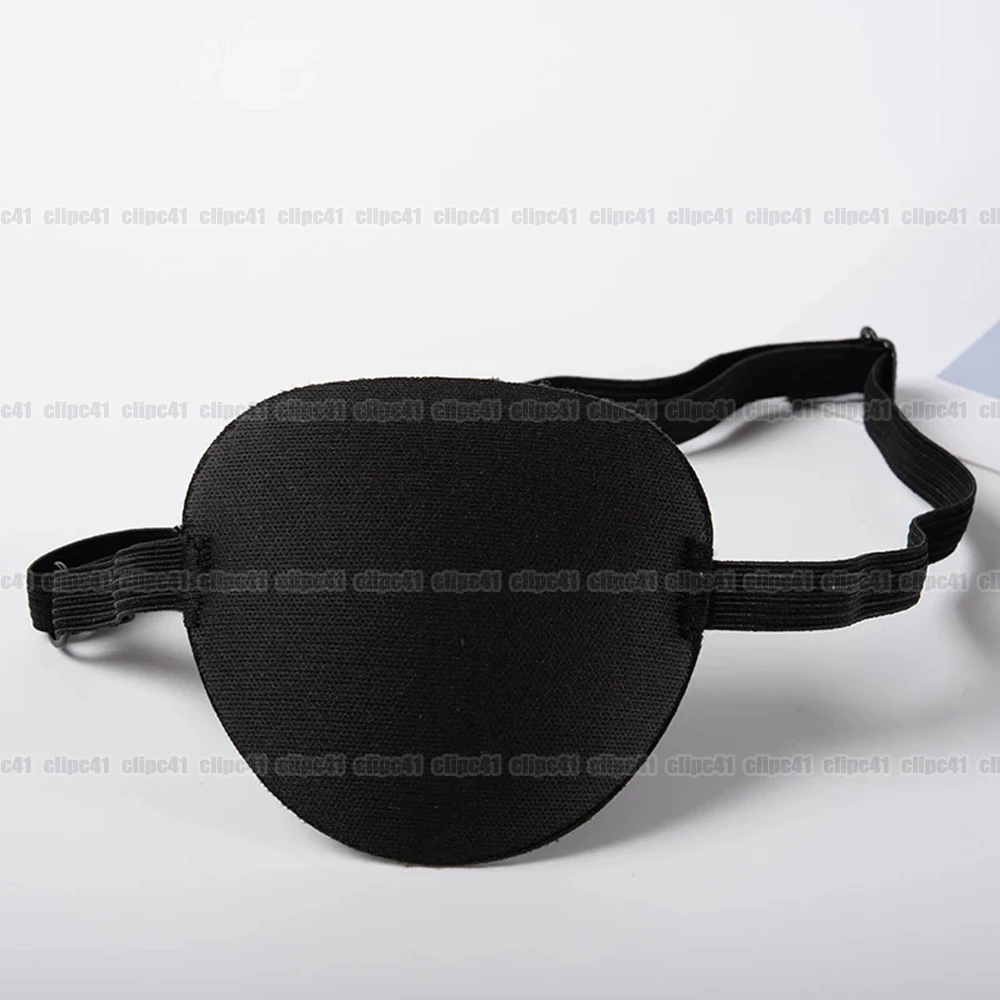 1Pc Black Medical Use Concave Eye Patch Foam Groove Adjustable Strap Washable Sleep Snoring Eyeshades Portable