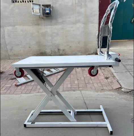 Tragbarer elektrischer hydraulischer Scherenhebetrol – zum Laden, Entladen und Heben von Fracht